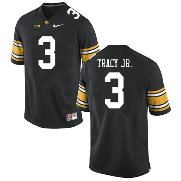 Men #3 Tyrone Tracy Jr. Iowa Hawkeyes College Football Jerseys Sale-Black